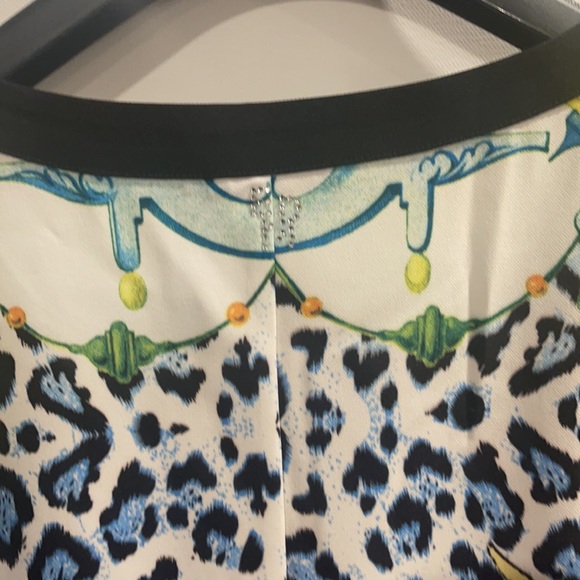 EDM ETOILE DU MONDE Art work  Multi Print Beaded  Shift Dress 4 - Picture 8 of 12